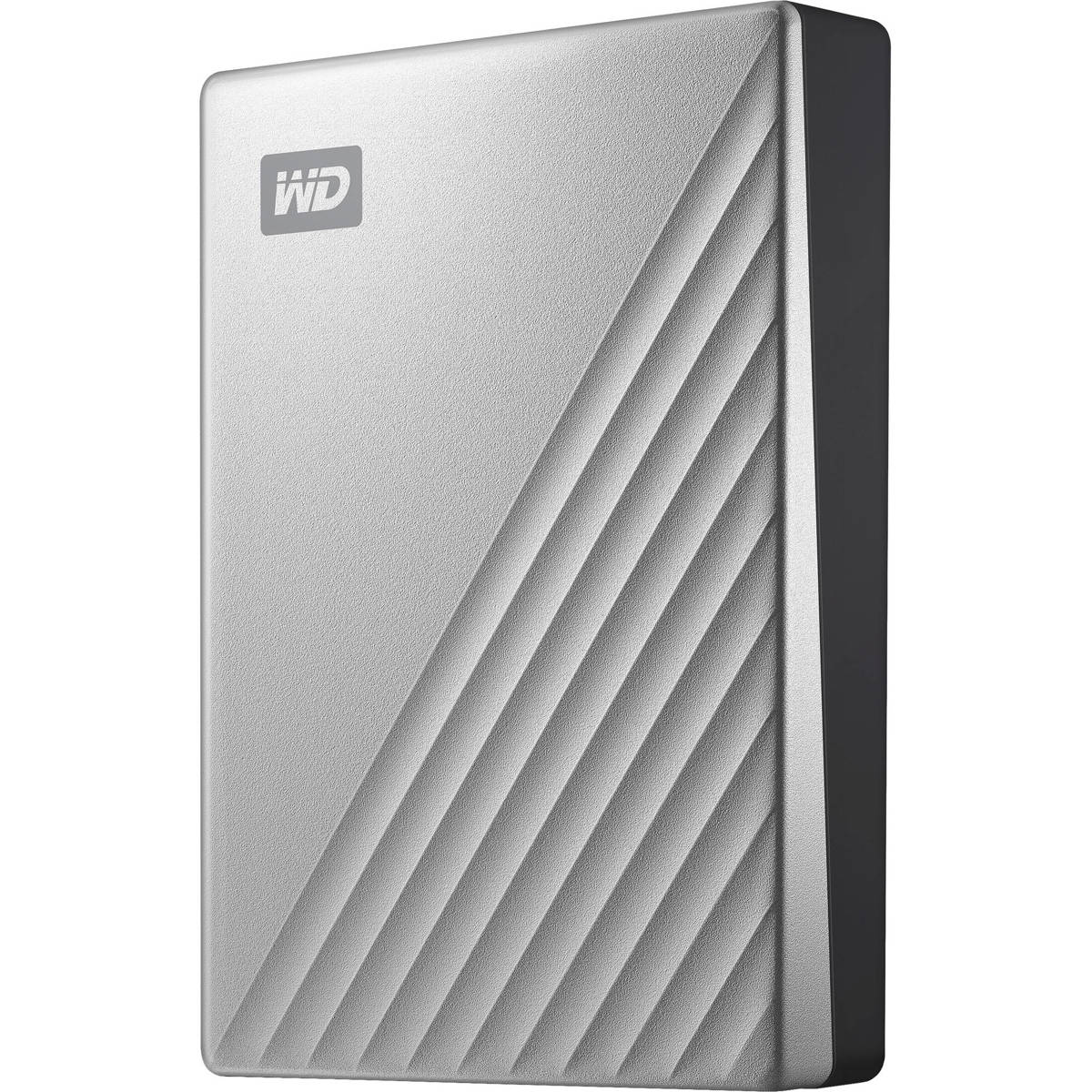 Внешний жесткий диск WD My Passport Ultra, 4 ТБ, USB 3.0 Type-C для Mac, серебристый