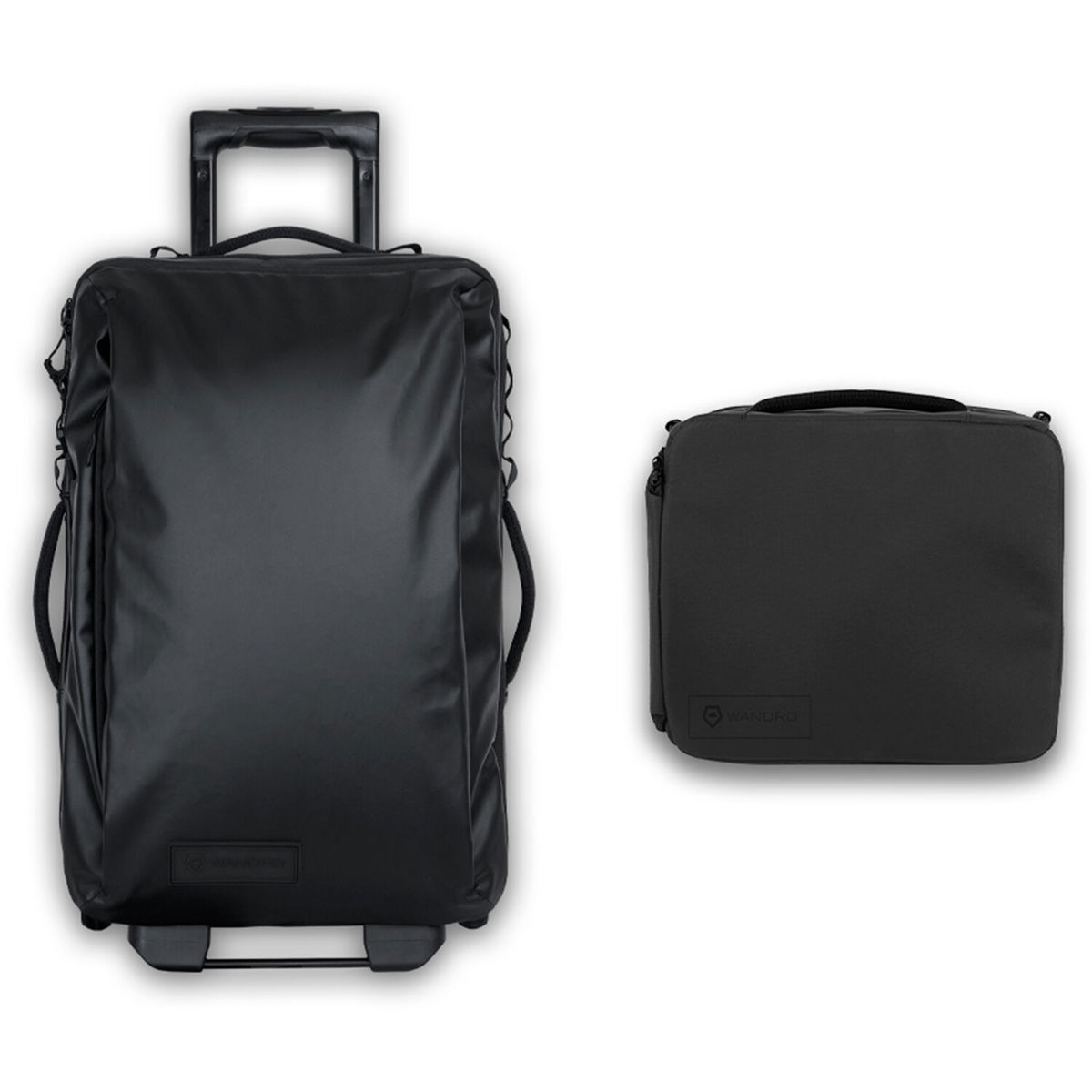 WANDRD Transit 40L Carry-On Roller Bag with Essential Plus Camera Cube, Black