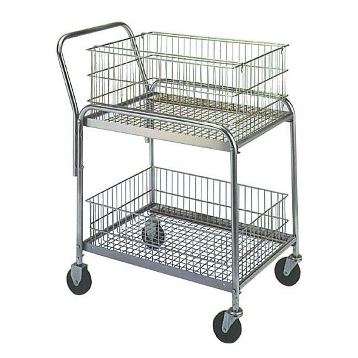 

Wesco Standard Compact Wire Office Cart, 33x20x37.5"