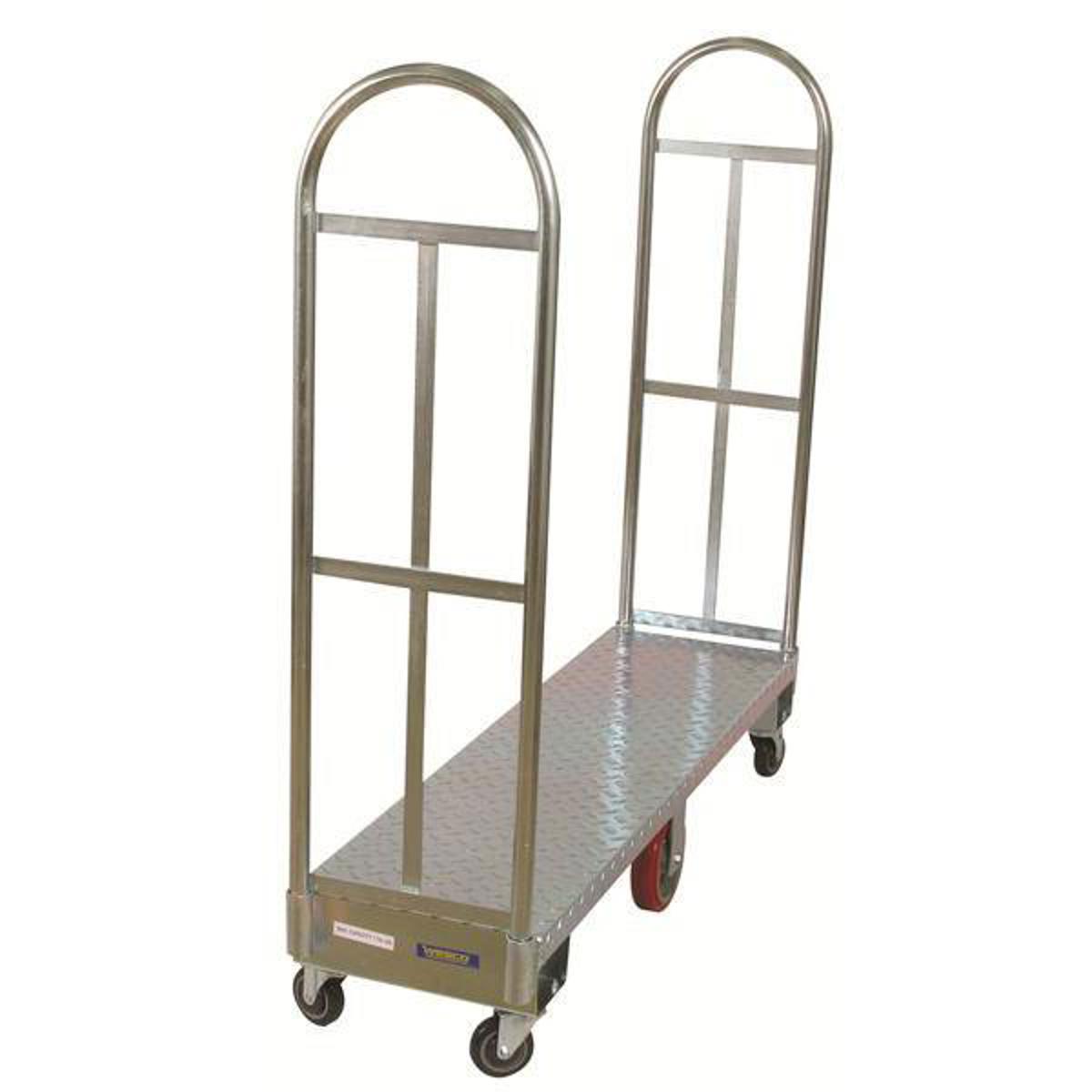 

Wesco Galvanized Steel U-Boat Truck with Removable Handles, 60x18"