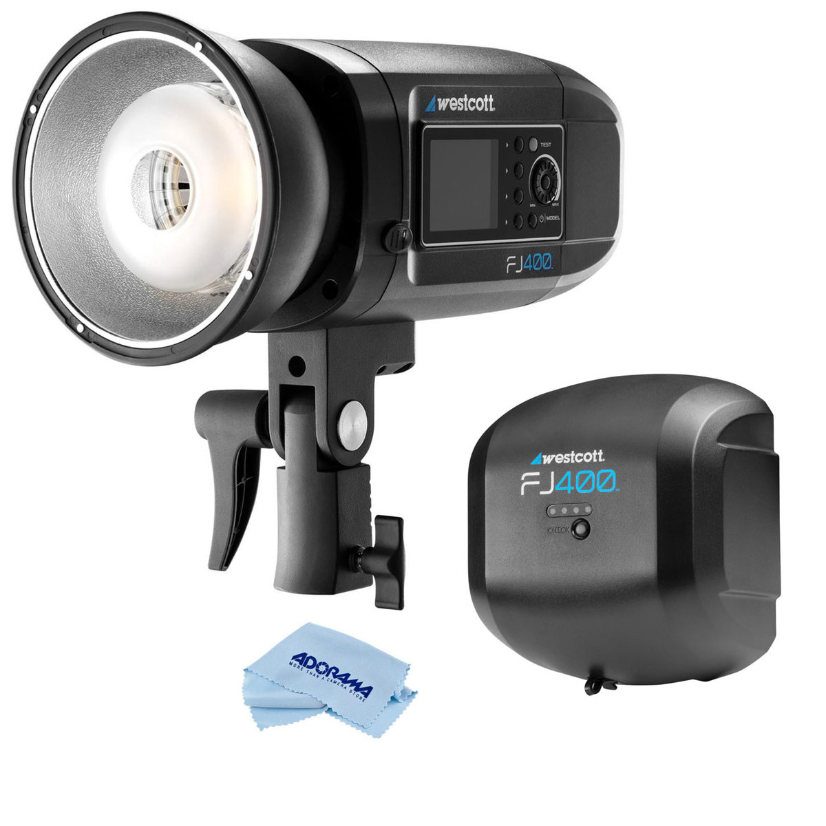 

Westcott FJ400 Strobe 400Ws with AC/DC Battery W/AC/DC Lithium Polymer Battery