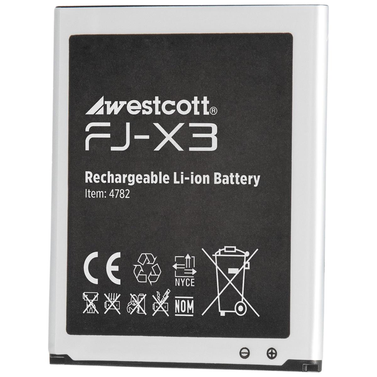 Image of Westcott 11Wh 3.8V 1500mAh DC Lithium-Ion Battery for FJ-X3 Flash Trigger