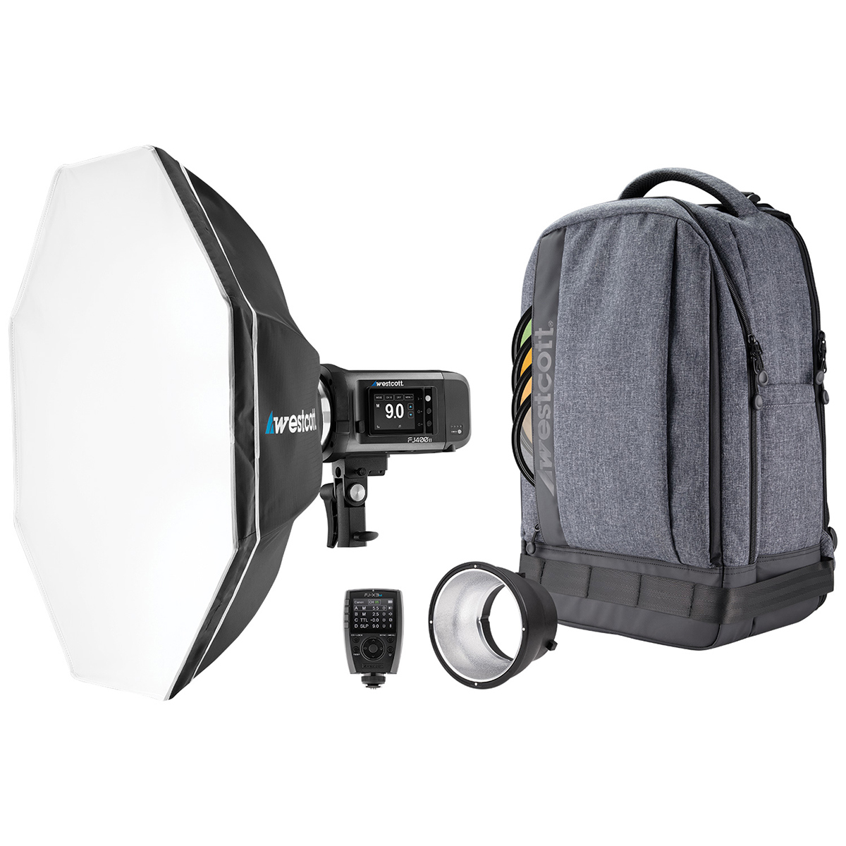 

Westcott FJ400 II 400W Strobe Backpack Kit w/FJ-X3 M Universal Wireless Trigger