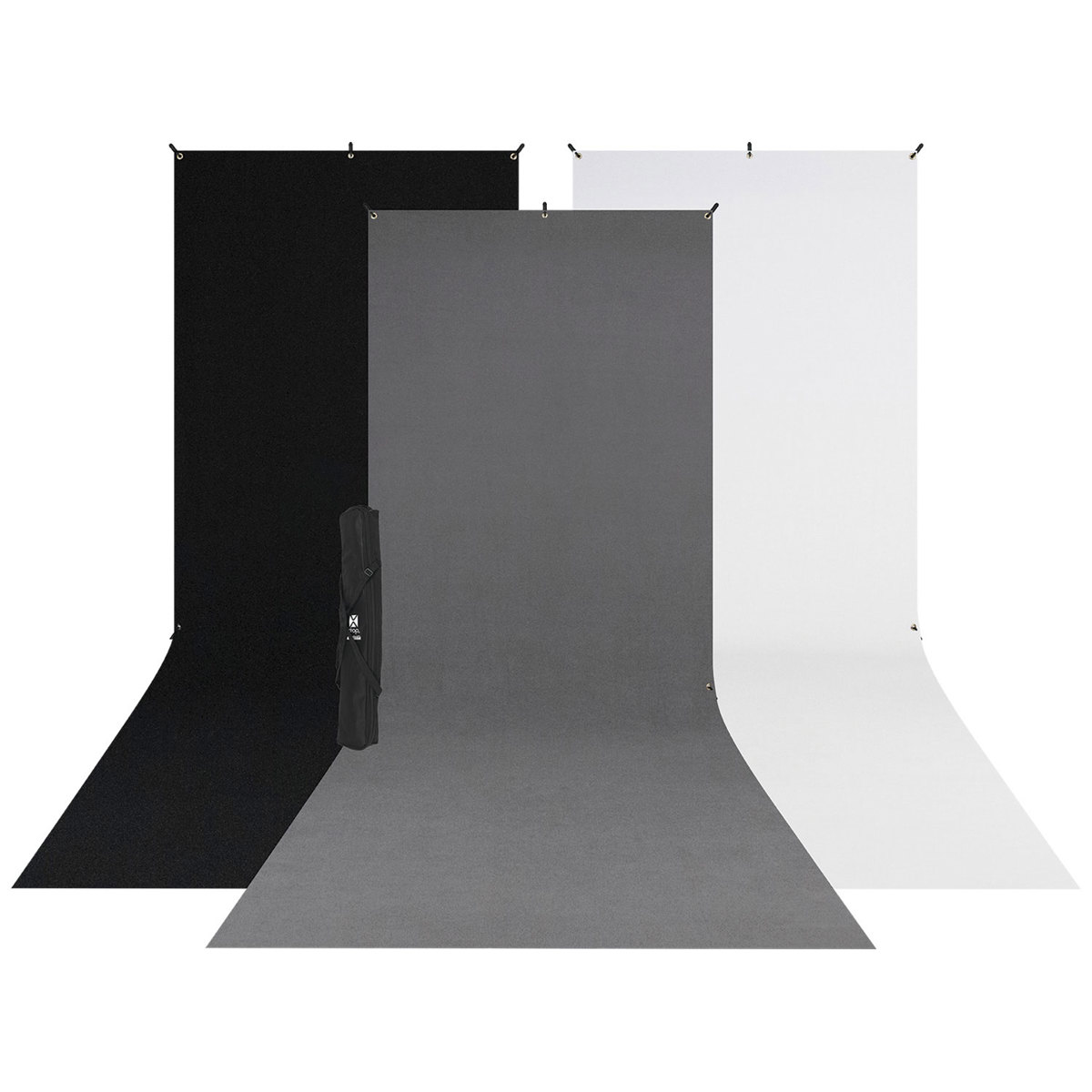 Westcott 5x12 X-Drop 3-Pack Multi-Color Backdrop Kit с подставкой #615SK