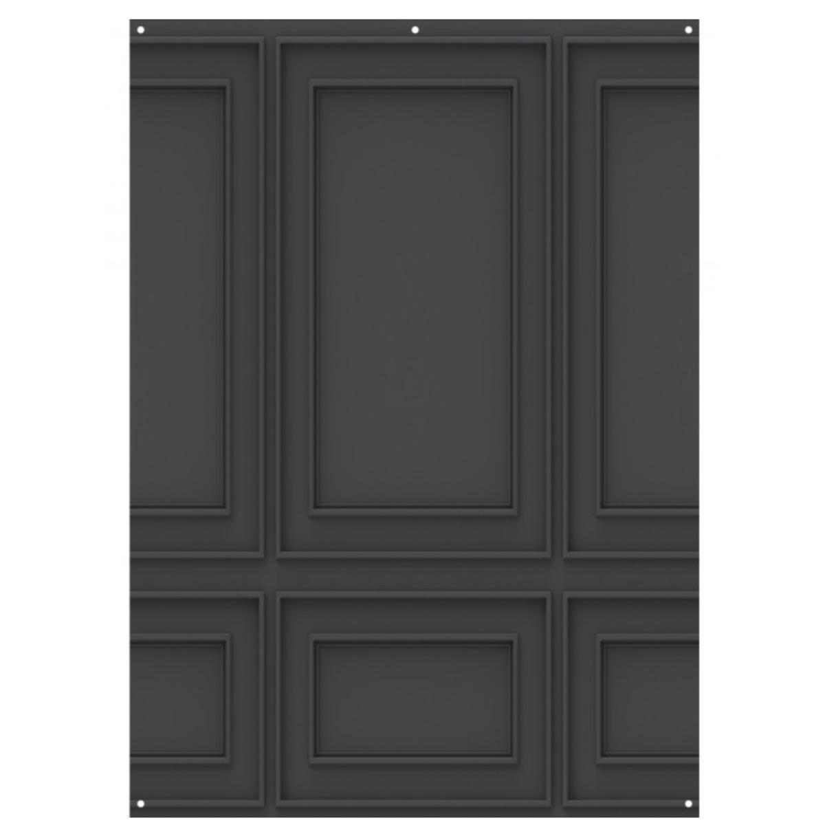 

Westcott X-Drop Matte Vinyl Backdrop, Dark Wall Molding, 5x7'