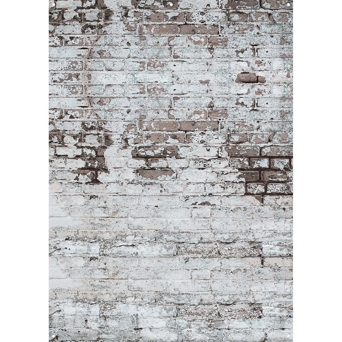 

Westcott 5x7' X-Drop Canvas Backdrop, Weathered Brick Wall, Open Box