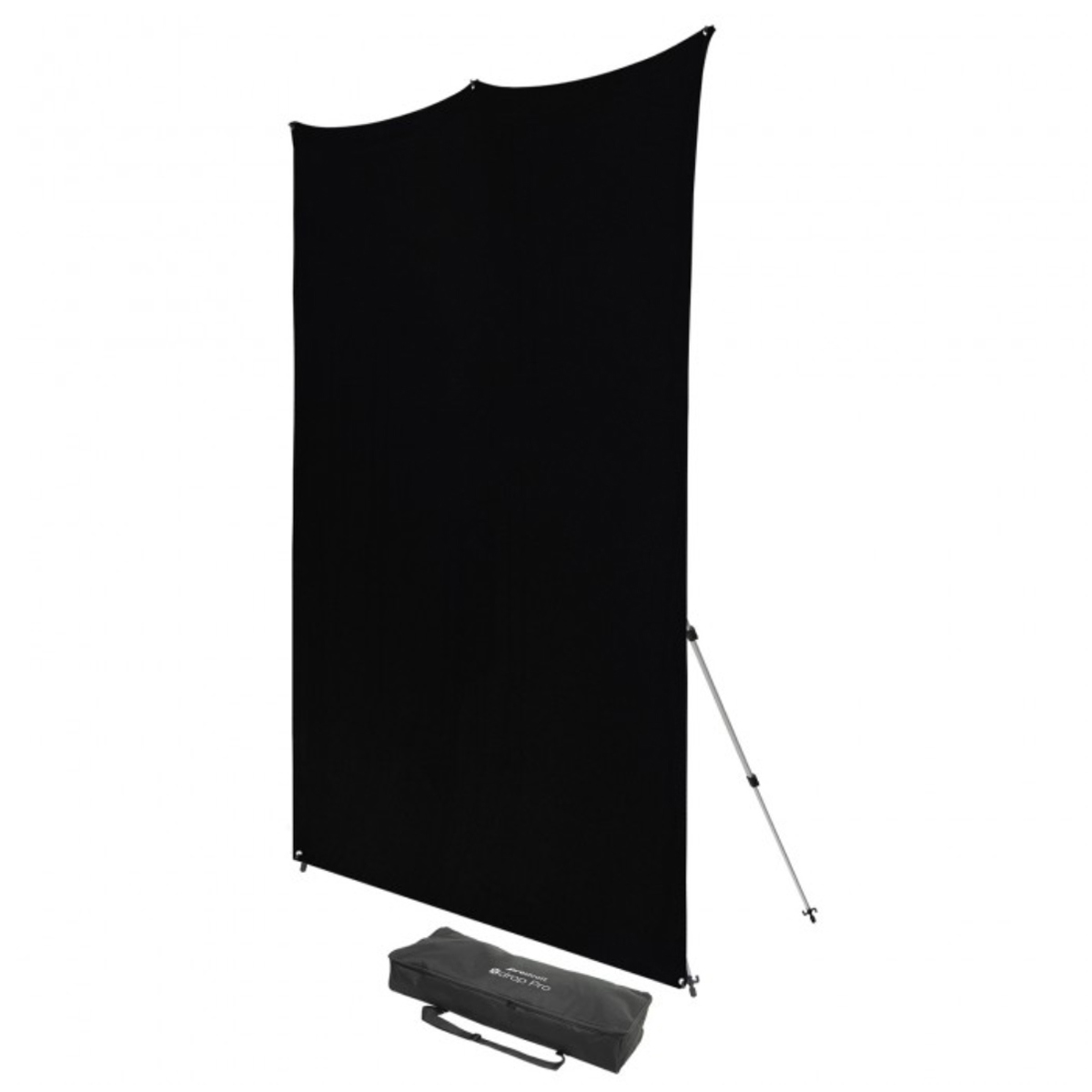 

Westcott 8x8' X-Drop Pro Wrinkle-Resistant Backdrop Kit with Stand, Rich Black