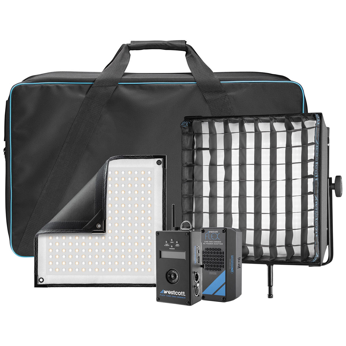

Westcott Flex Cine DMX Bi-Color 1-Light Gear Kit (1' x 1')