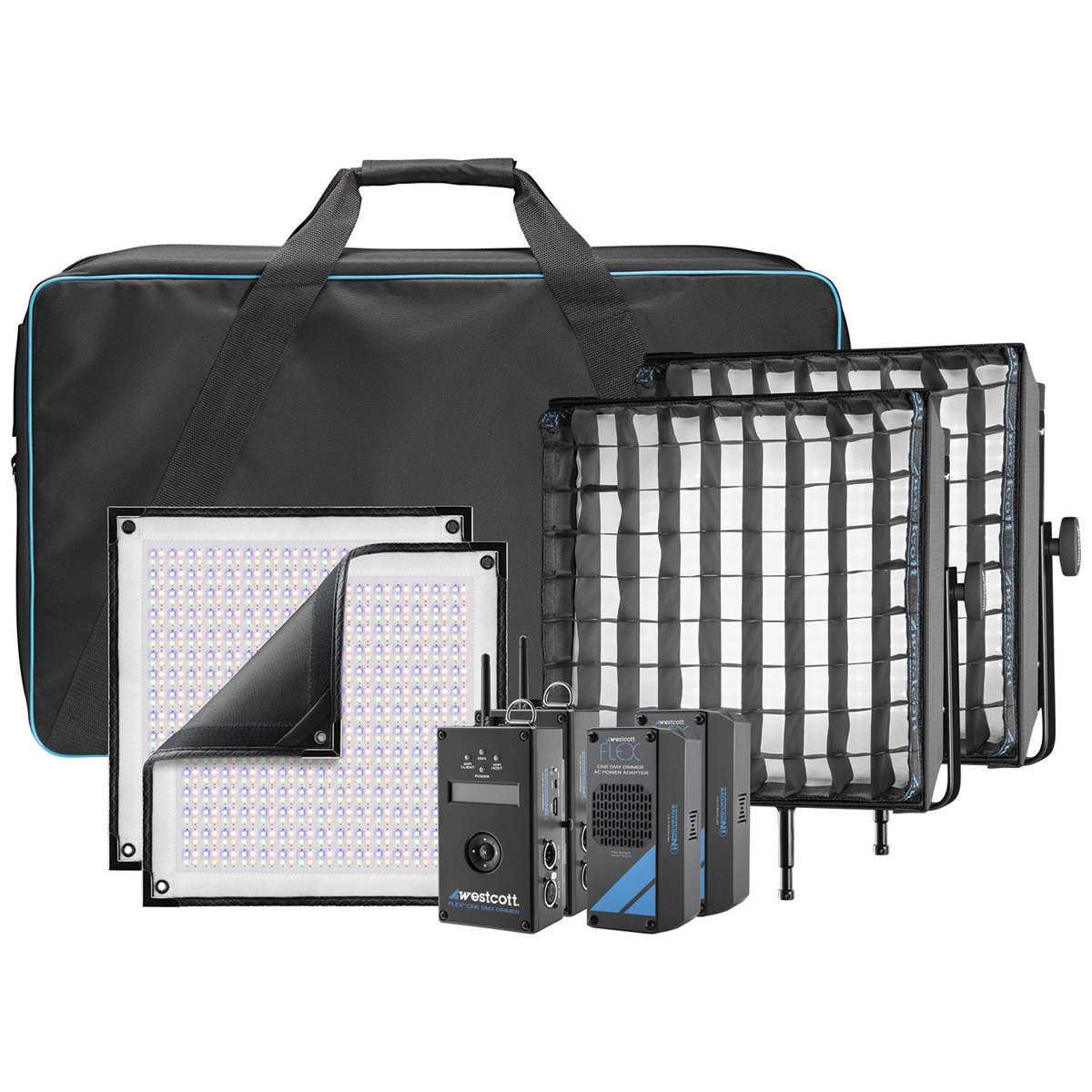 

Westcott Flex Cine DMX RGBW 2-Light Gear Kit (1' x 1')