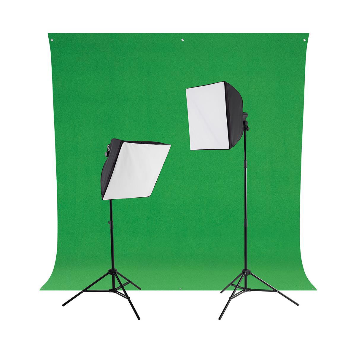 

Westcott uLite LED Green Screen Photo Lighting Kit, Open Box