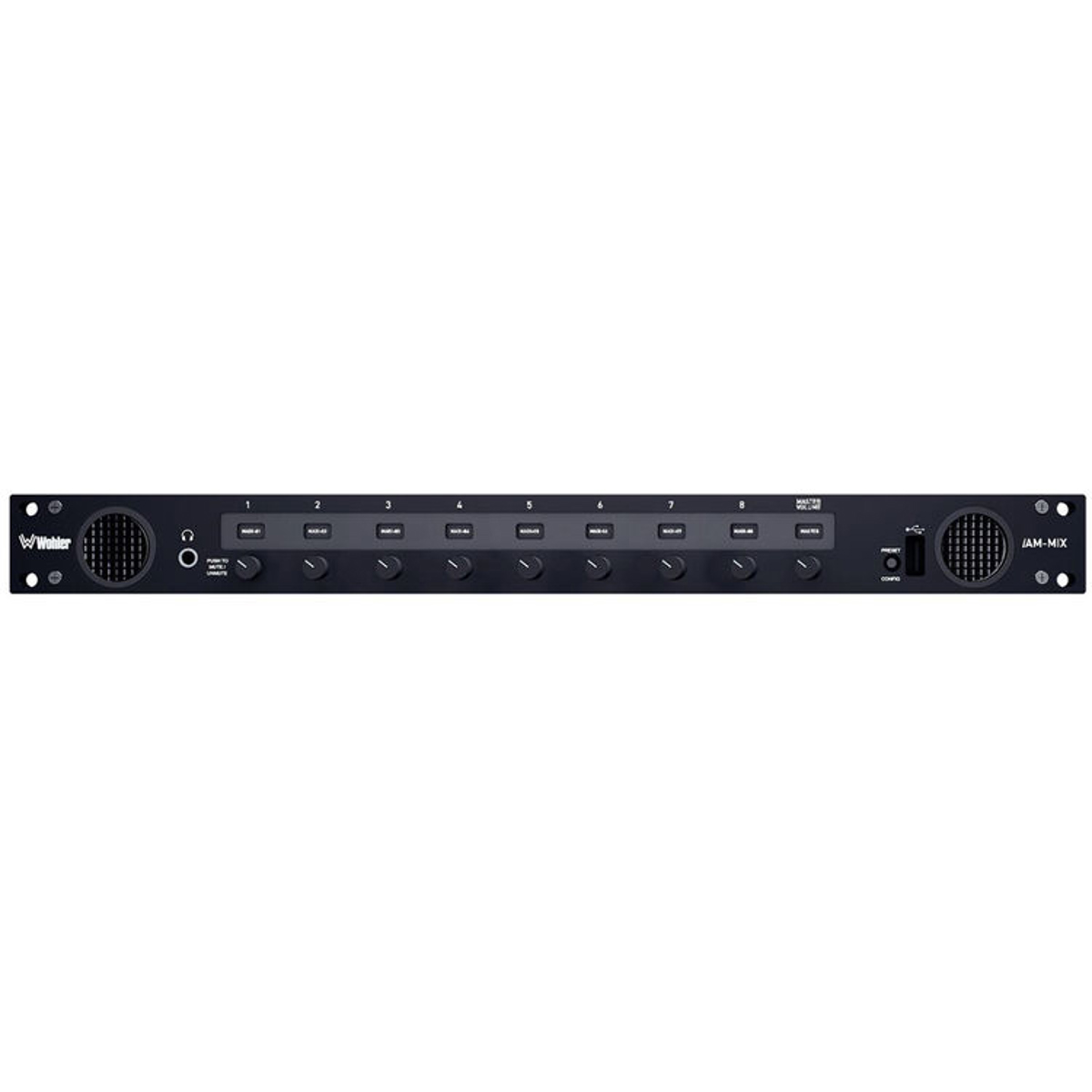 

Wohler iAM-MIX-8 Multi-Source Mixing Audio Monitor with Analog Interface, 1RU