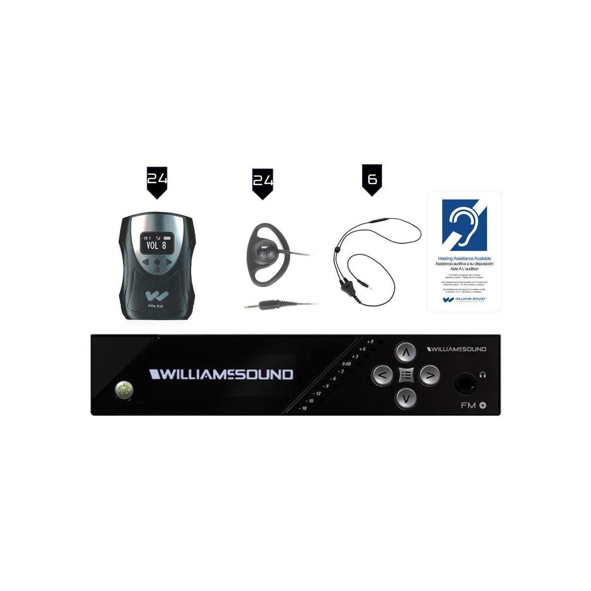 Image of Williams Sound FM 558-24 Plus Wi-Fi Assistive Listening System