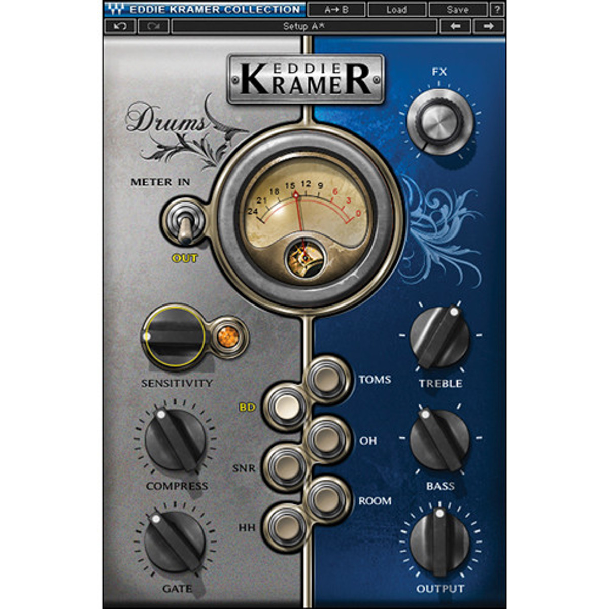 

Waves Eddie Kramer Drum Channel Plug-In, Native/SoundGrid, Download