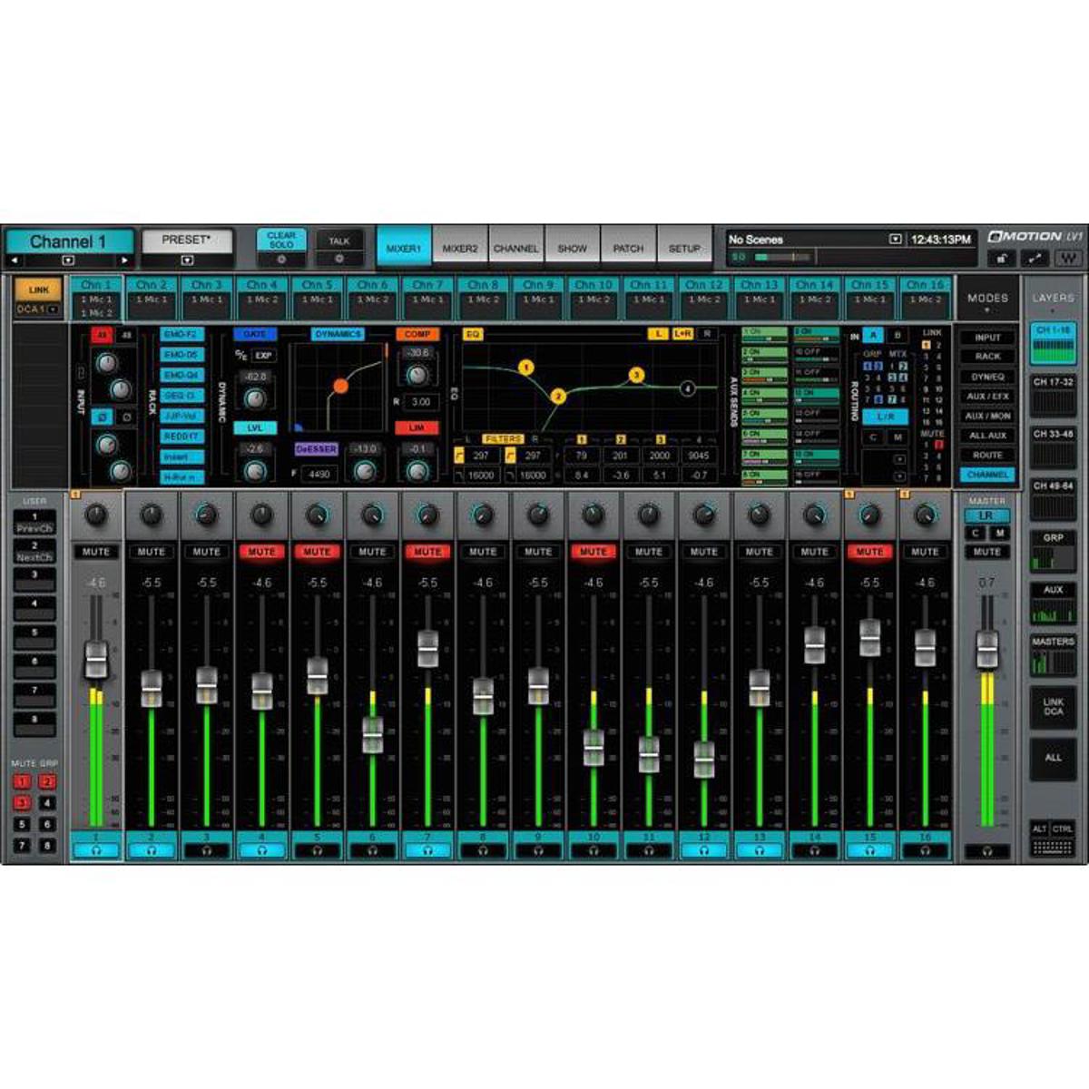 

Waves eMotion LV1 32-Channel Mixer