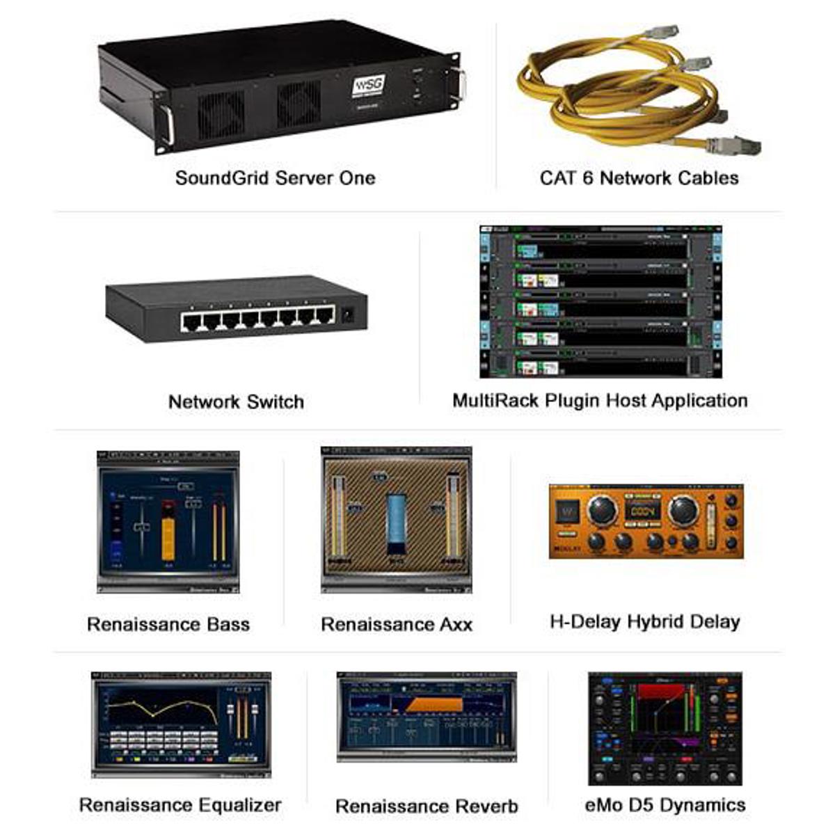 

Waves Server One Combo, SoundGrid Server, Multirack Software and Plug-In Bundle