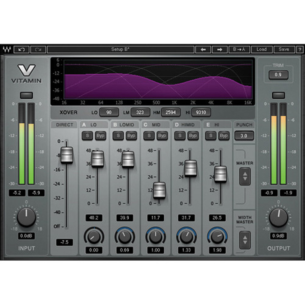 

Waves Vitamin Sonic Enhancer Plug-In, Native/SoundGrid, Download