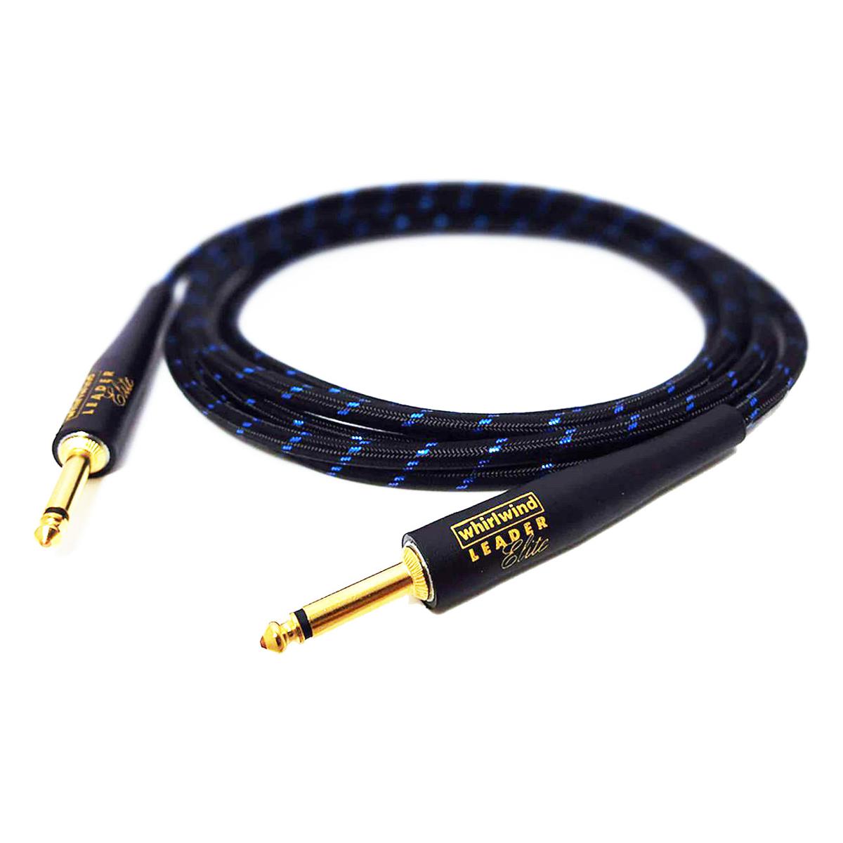 

Whirlwind Cable - Instrument, Leader Elite, cloth covered, 18.5', blue stripe