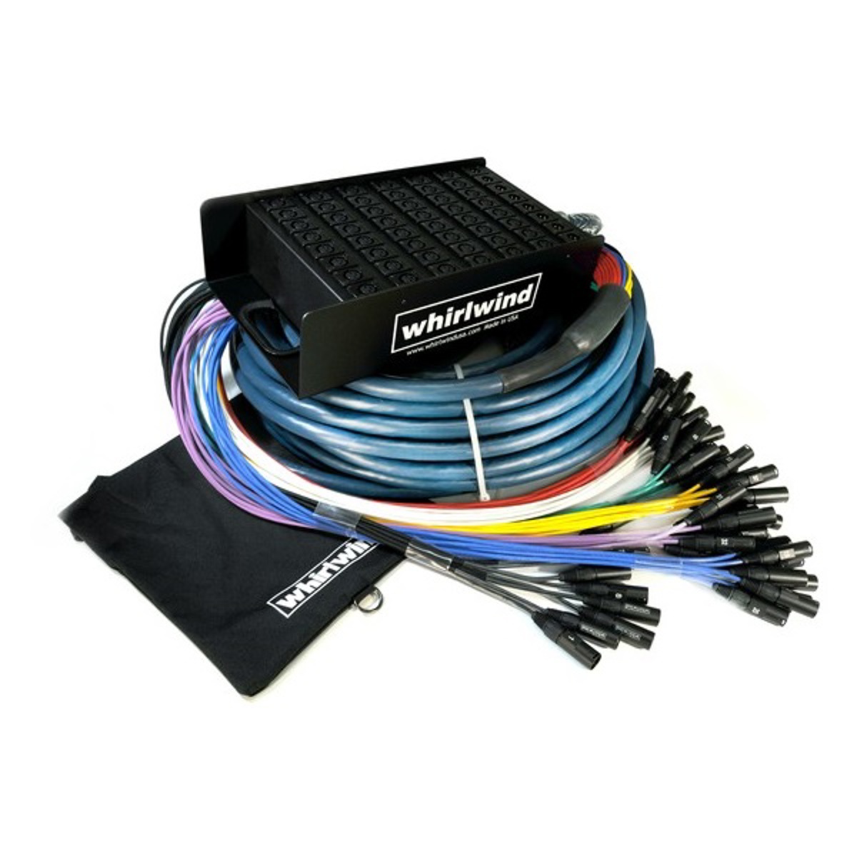 

Whirlwind Medusa Elite ME-16-8-SB 250' Snake Cable, 1/4" TRS Return Connector