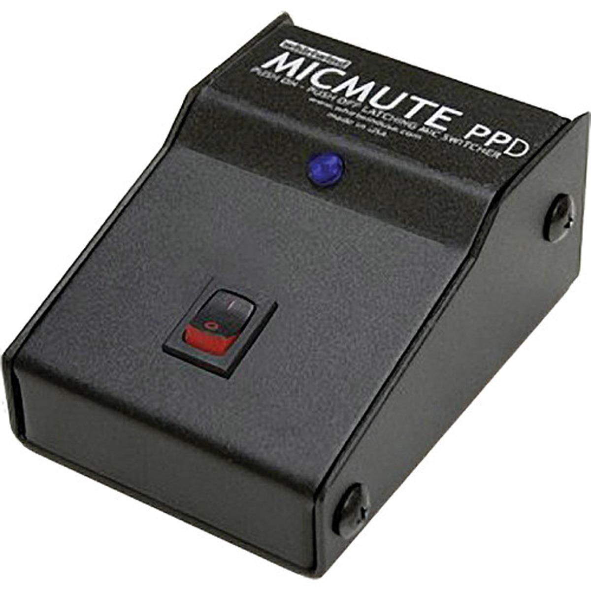 Image of Whirlwind Micmute PPD Latching Switch-On/Switch-Off Desktop Design Audio Switch