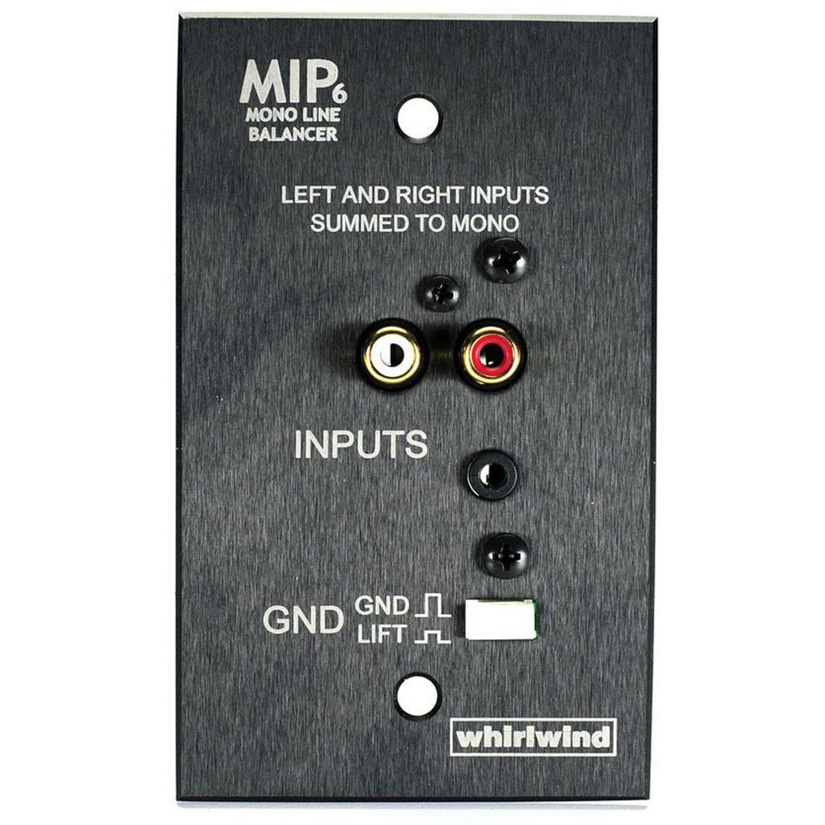 

Whirlwind MIP6 Media Input Plate, Black