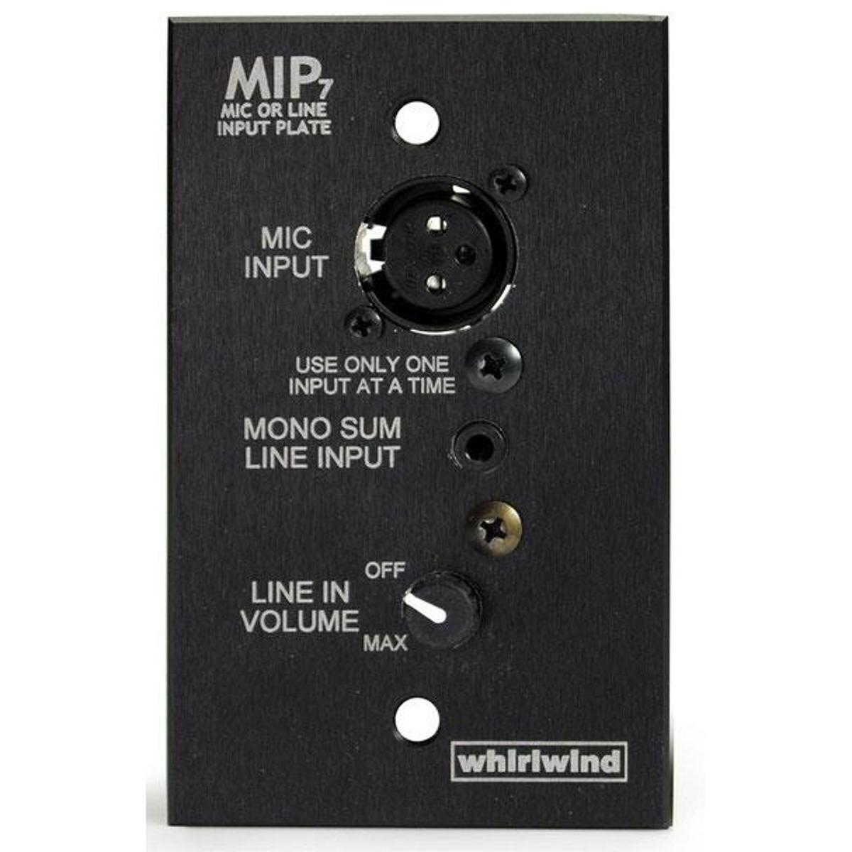 

Whirlwind MIP7 Media Input Plate, Black