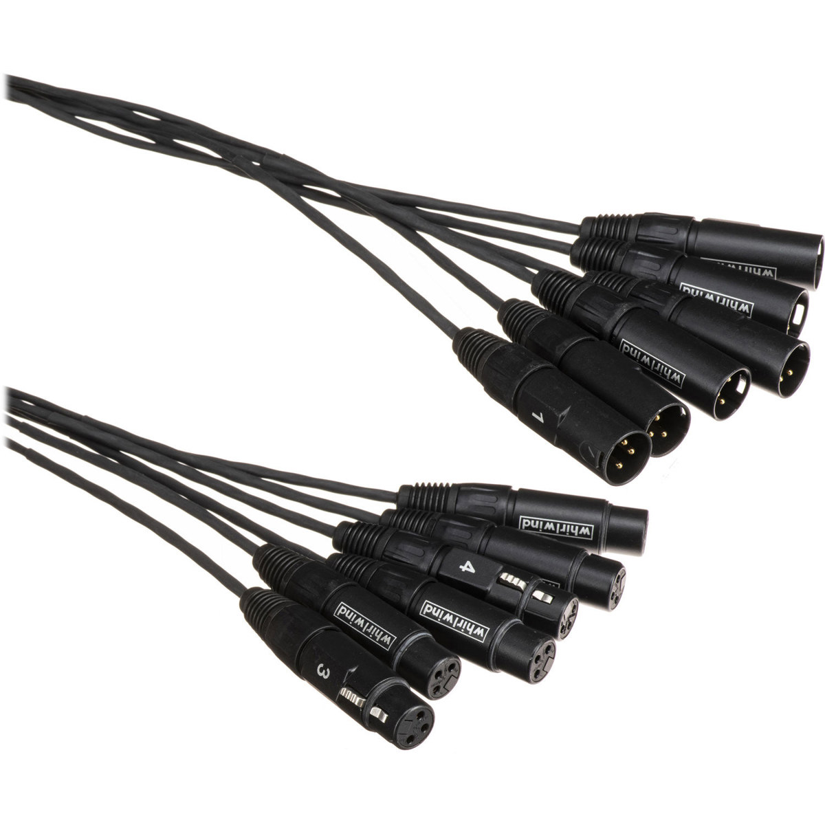

Whirlwind Medusa Multitrack 10' 6 Ch 3-Pin XLR Male to Female Fanout Snake Cable