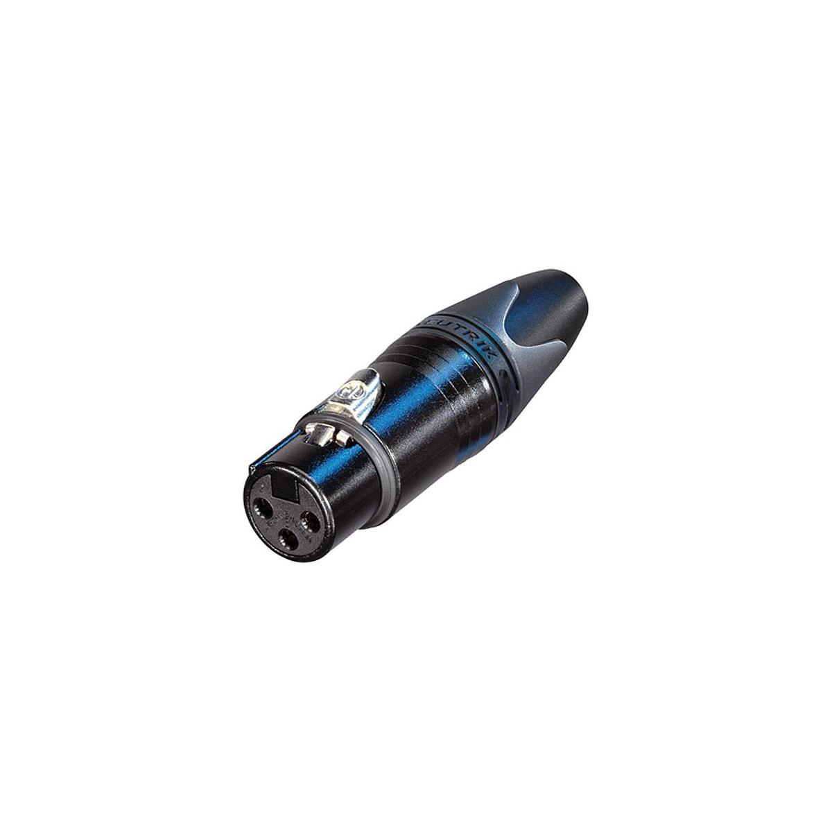 

Whirlwind 3 Pole XLR Female Inline Connector, Black Metal Housing, Gold Contacts