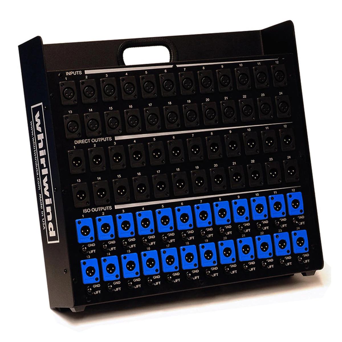 

Whirlwind 12 XLRF Inputs and 12 XLRM Parallel & 12 Isolated Outputs Splitter
