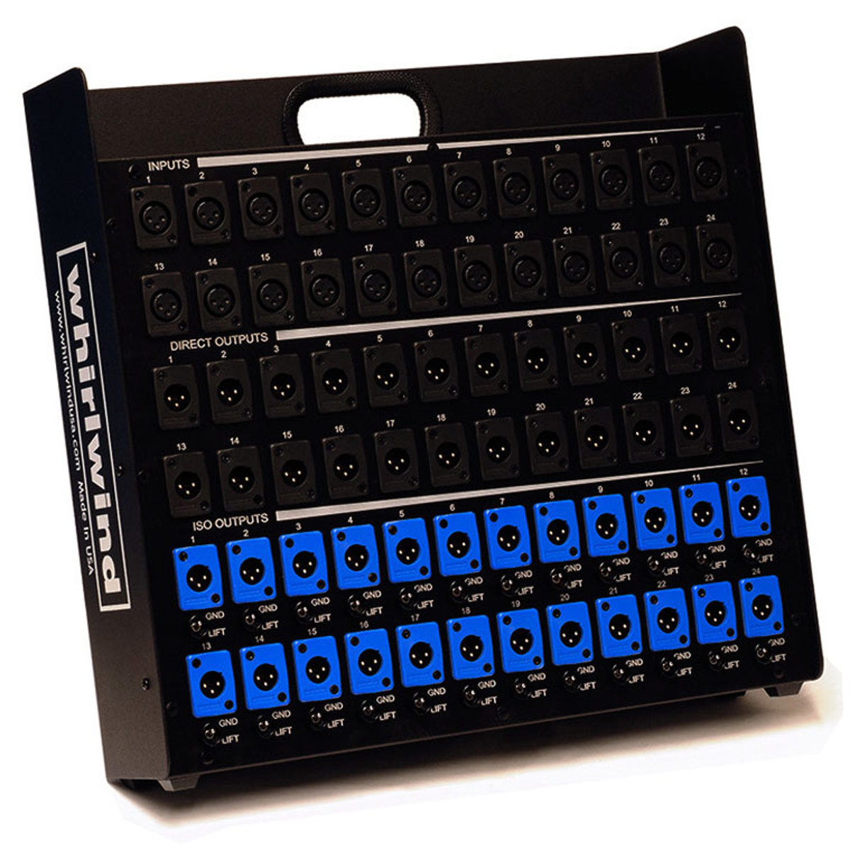 

Whirlwind 20 XLRF Inputs and 20 XLRM Parallel & 20 Isolated Outputs Splitter