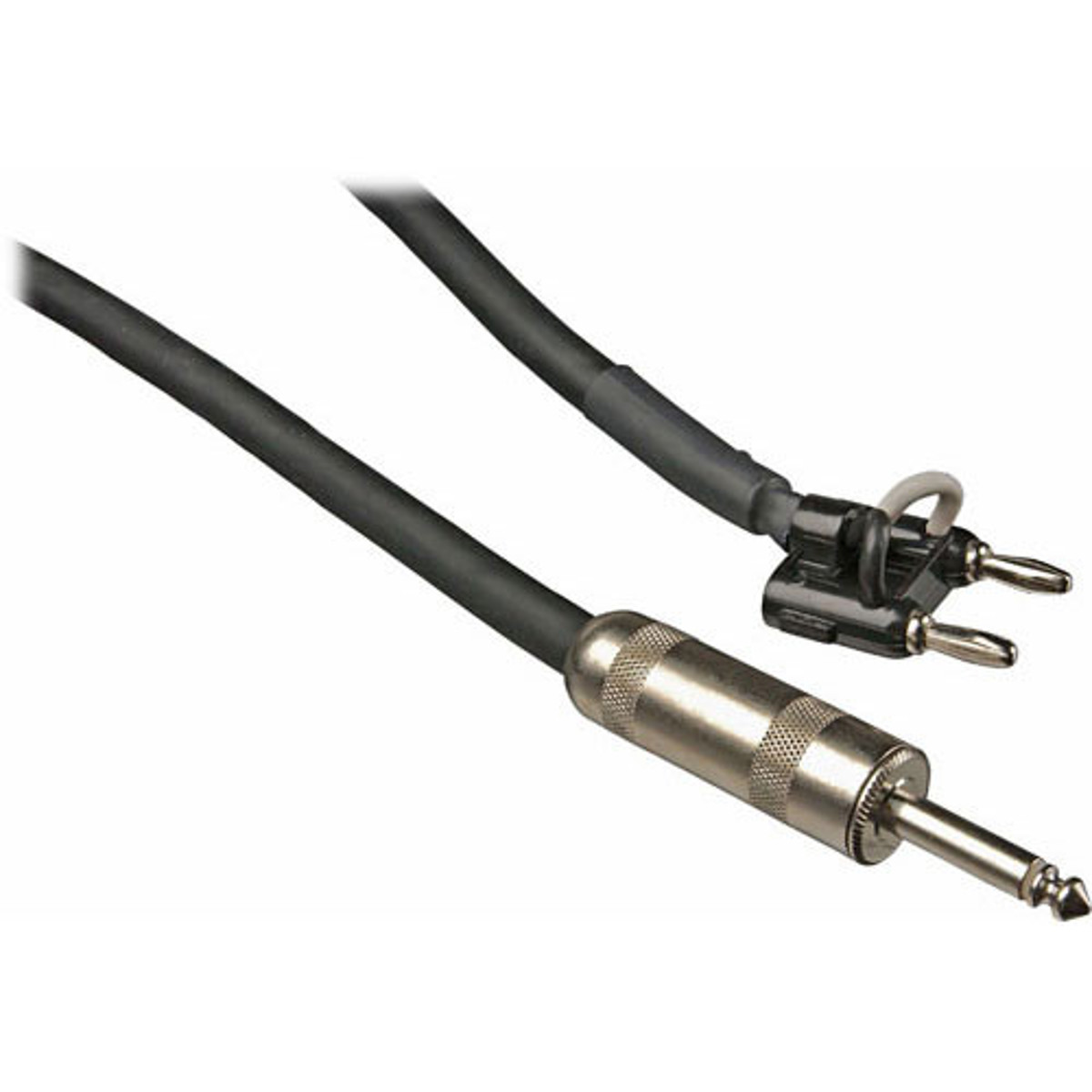 

Whirlwind 50' 1/4" Male to Dual Banana Male 14 Gauge Single Line Speaker Cable