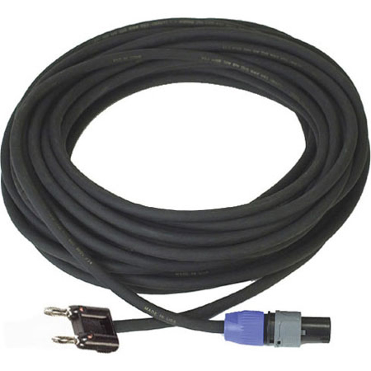 

Whirlwind Connect 25' NL4 Type to Dual Banana 2 Conductor 16 Gauge Speaker Cable