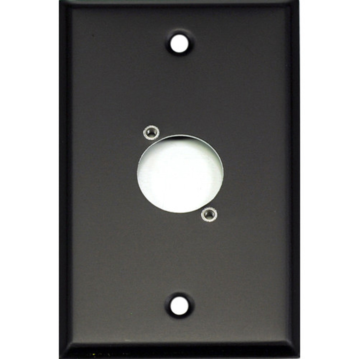 

Whirlwind WP1B/1H Wall Mounting Plate, 1 Gang, Punched for 1 XLR, Black