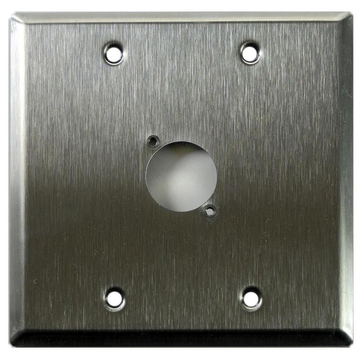 

Whirlwind WP2/1NDH Wall Mounting Plate, 2 Gang, Punched for 1 Neutrik D XLR