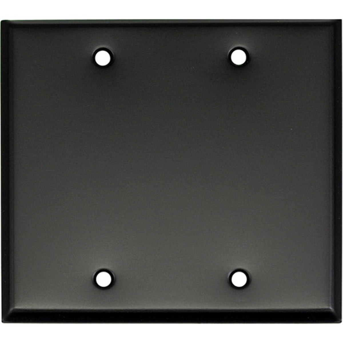 

Whirlwind WP2B/0H Wall Mounting Plate, 2 Gang, Blank, Black