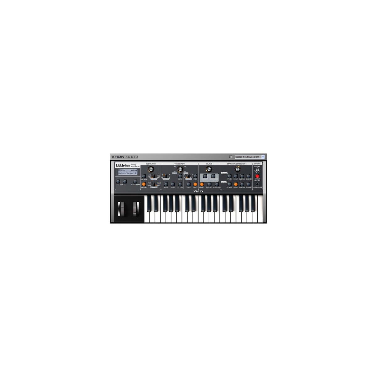 Image of Xhun Audio LittleOne Analog Modeling Virtual Synthesizer Software