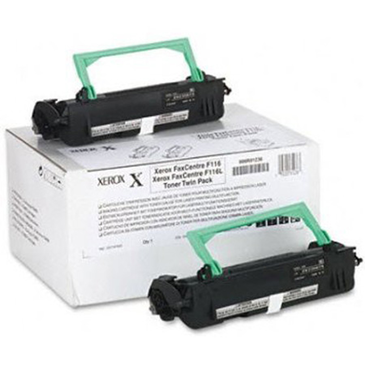 

Xerox Black Toner Cartridge for FaxCentre F116 and F116L Fax Machines, 2 Pack