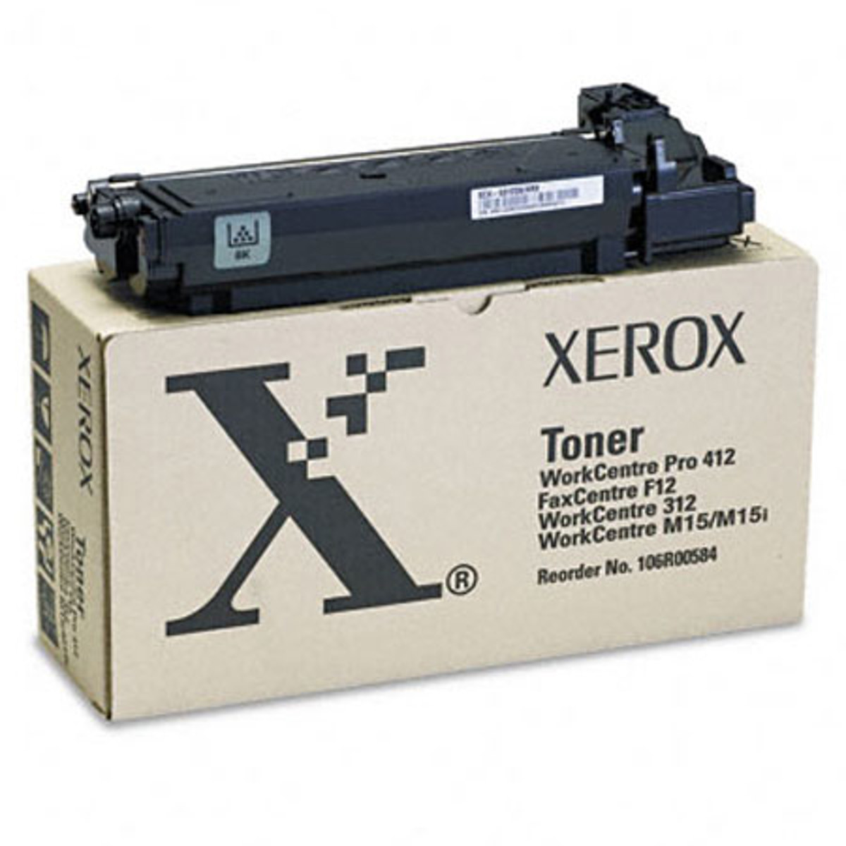 

Xerox 106R00584 Black Toner Cartridge for FaxCentre, WorkCentre Series Printer