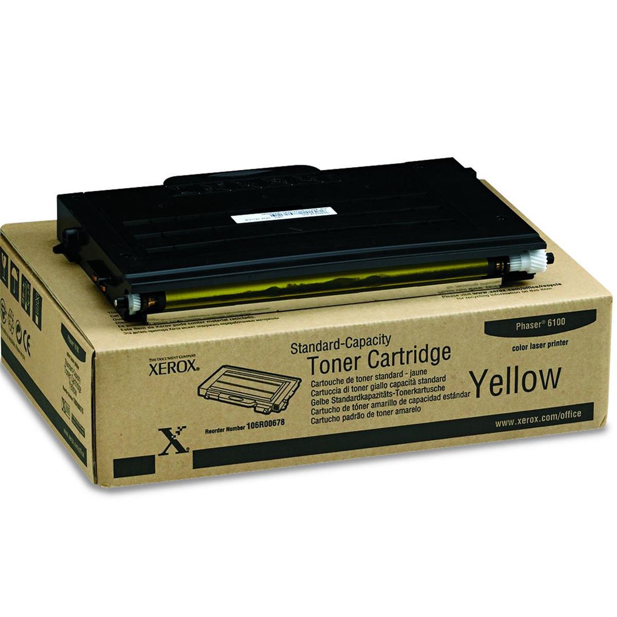 Yellow Toner Cartridge, 2000 Pages - Xerox 106R00678