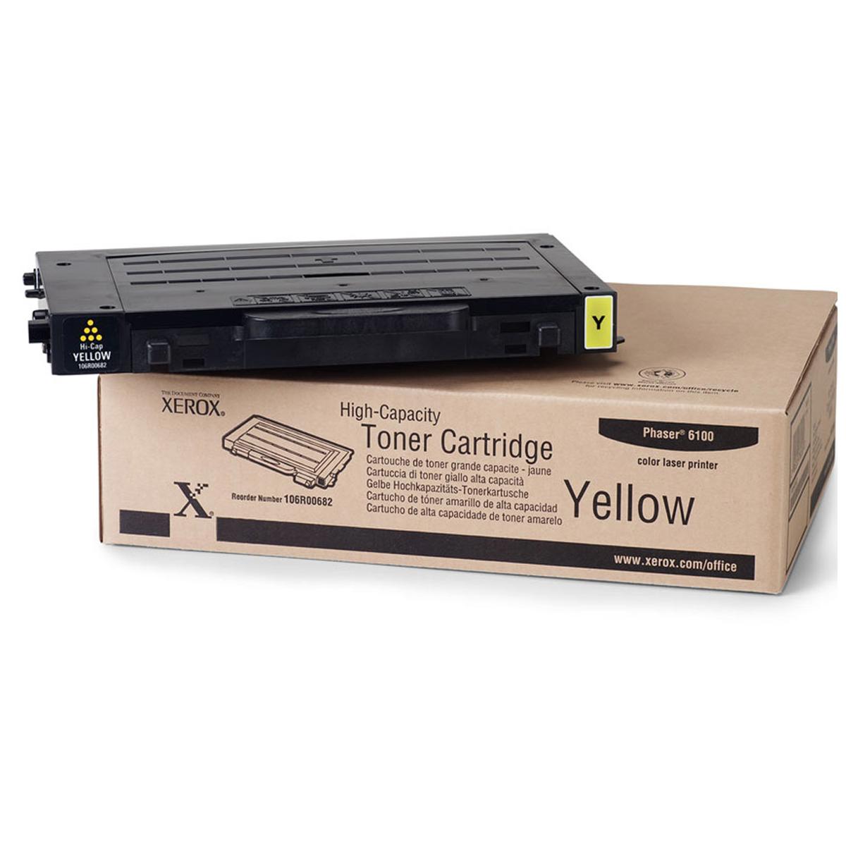 

Xerox High-Capacity Yellow Toner Cartridge for Phaser 6100 Printer