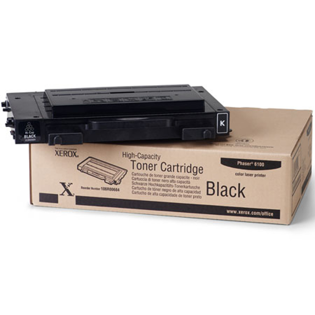 

Xerox 106R00684 High Capacity Toner Cartridge for Phaser 6100 Series Printer