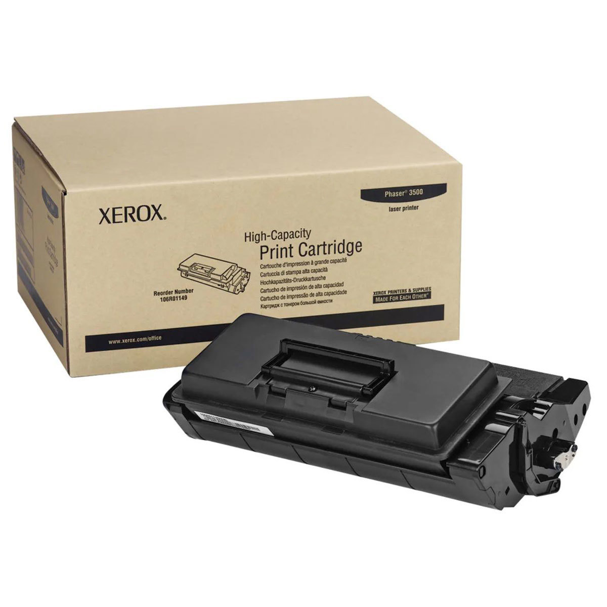 

Xerox 106R01149 Black Toner Cartridge, 12000 Pages