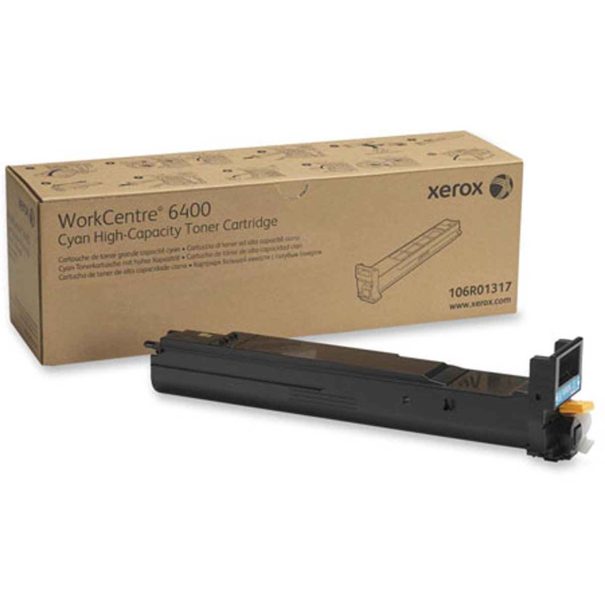 

Xerox 106R01317 Cyan Toner Cartridge, 16500 Pages