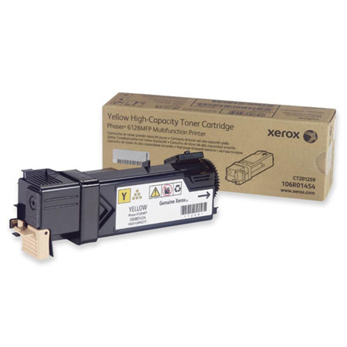 

Xerox 106R01454 Yellow Toner Cartridge, 2500 Pages