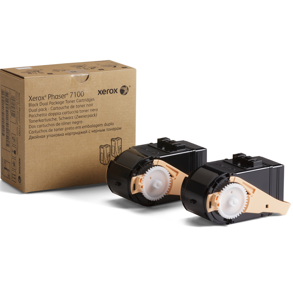 

Xerox High-Yield Black Toner Cartridge for Phaser 7100 Printer, 2 Pack