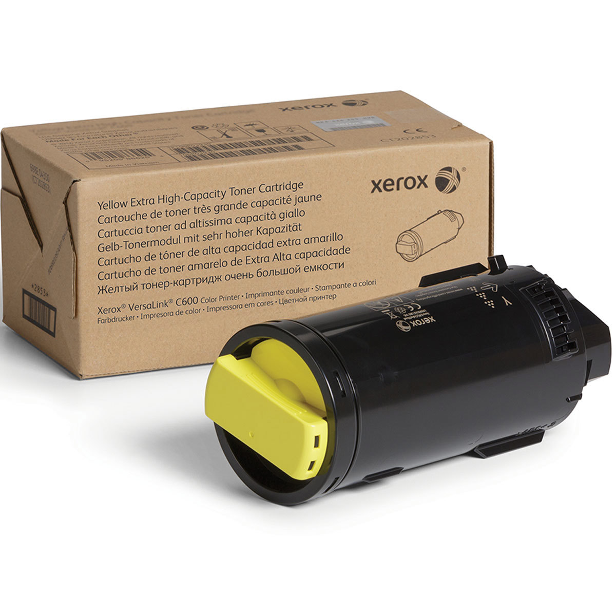 

Xerox Yellow Extra High Capacity Toner Cartridge for C600 Printer, 16800 Pages