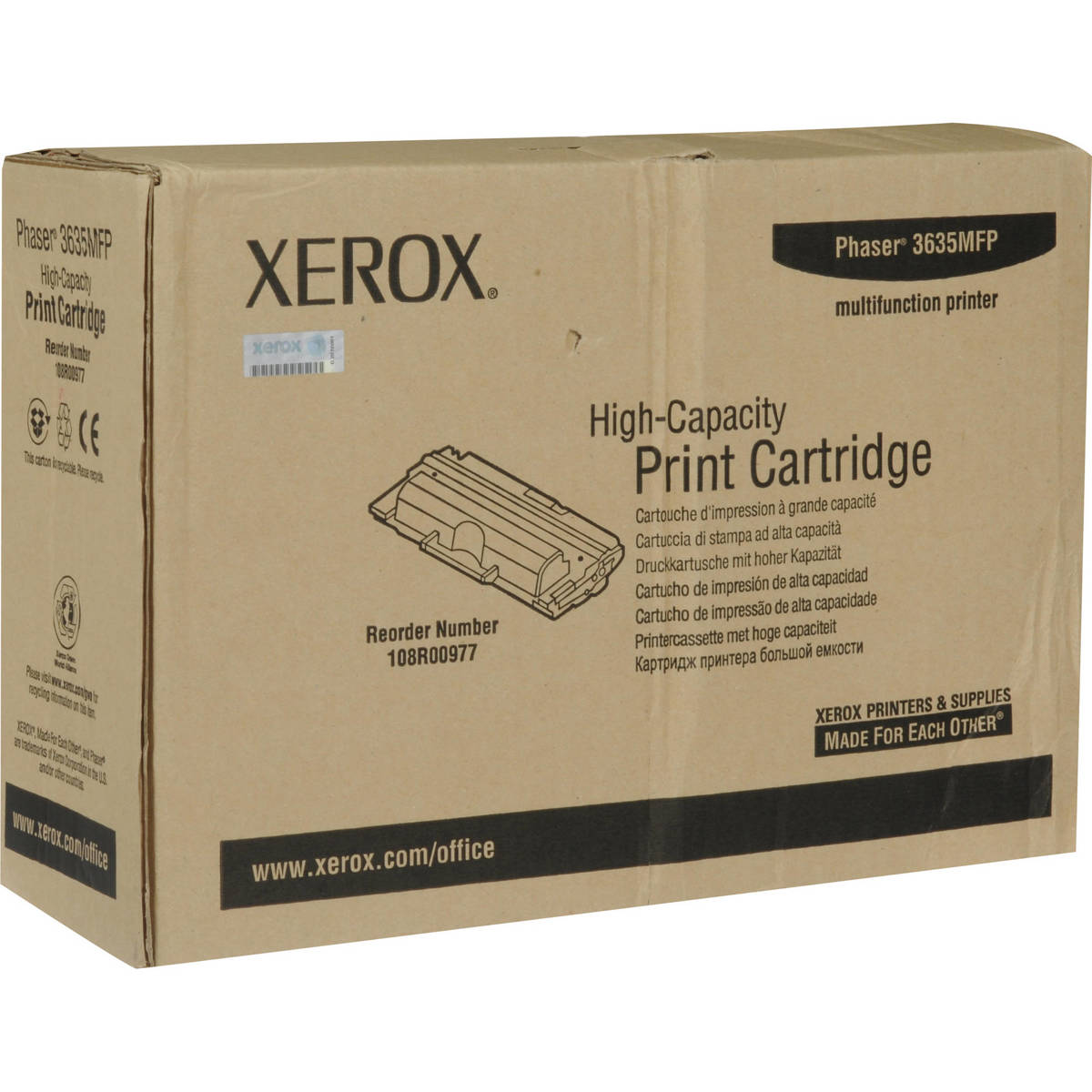 

Xerox Black Laser High Capacity Toner Cartridge for 3635, 3635MFP Printer Series