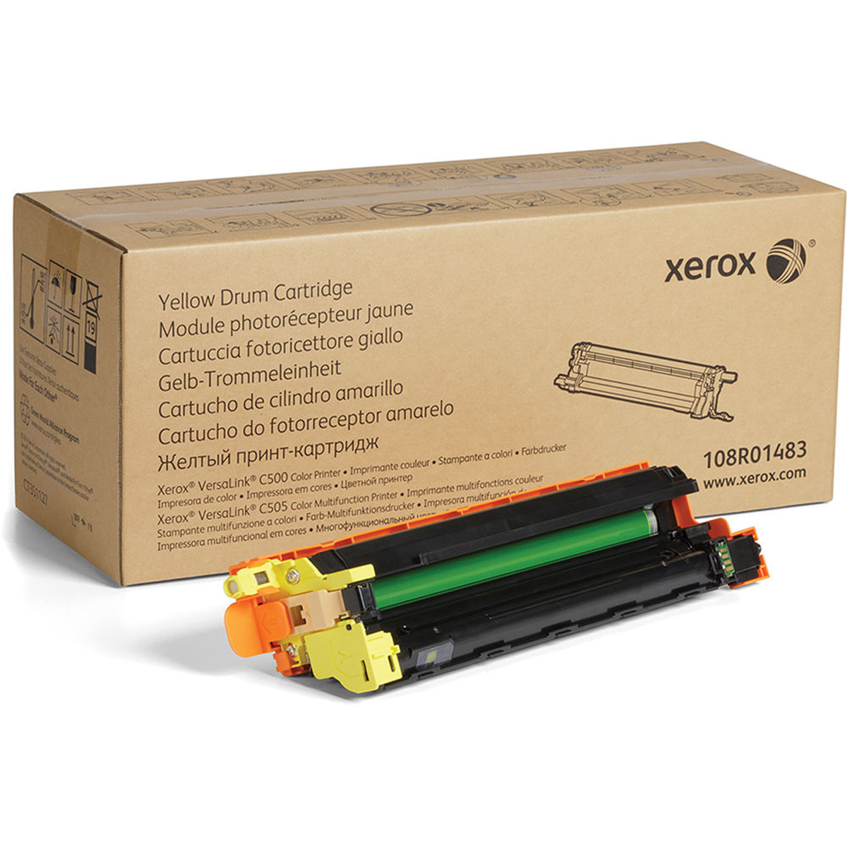 

Xerox Yellow Laser Drum Cartridge for VersaLink C500/C505 Printer, 40000 Pages