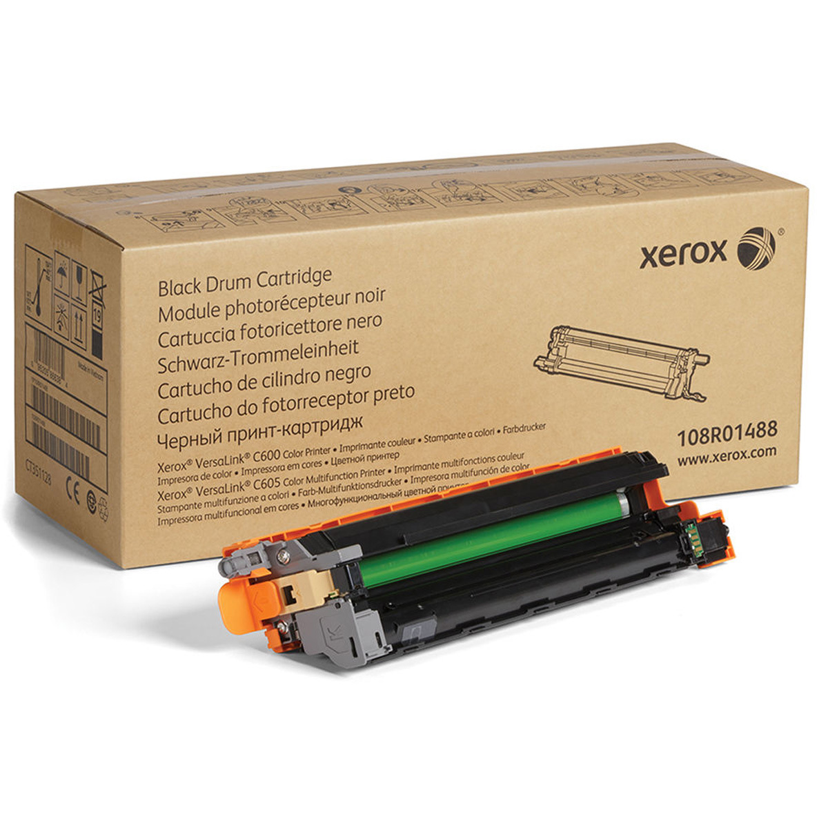 

Xerox Black Laser Drum Cartridge for VersaLink C600/C605 Printer, 40000 Pages