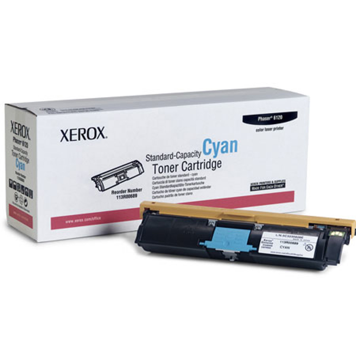

Xerox 113R00689 Cyan Toner Cartridge, 1500 Pages Yield