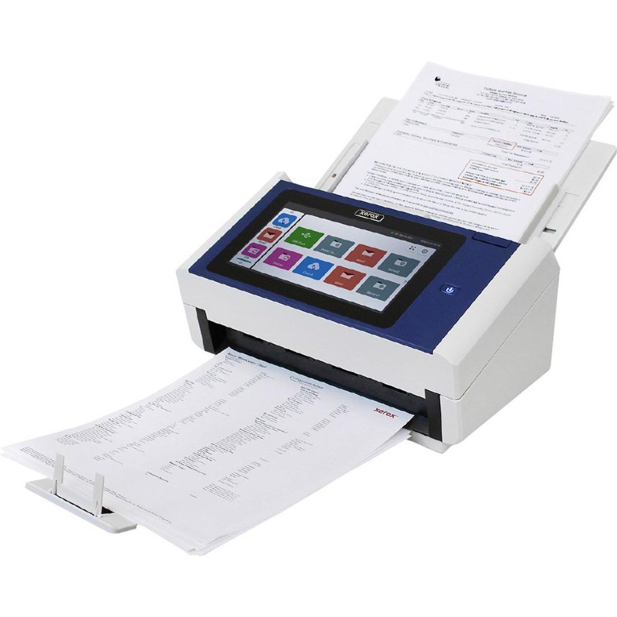 Xerox N60w 8" Color Network Hybrid Duplex Touchscreen Scanner